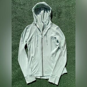 Lululemon Hooded Define Nulu Delicate Mint Full Zip Jacket Women’s Size 8